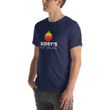 Sudsy's Hot Sauce Unisex t-shirt - Staving Artist Woodwork