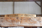 WELCOME FRIENDS Finger Lakes Wine Barrel Stave - Staving Artist Woodwork