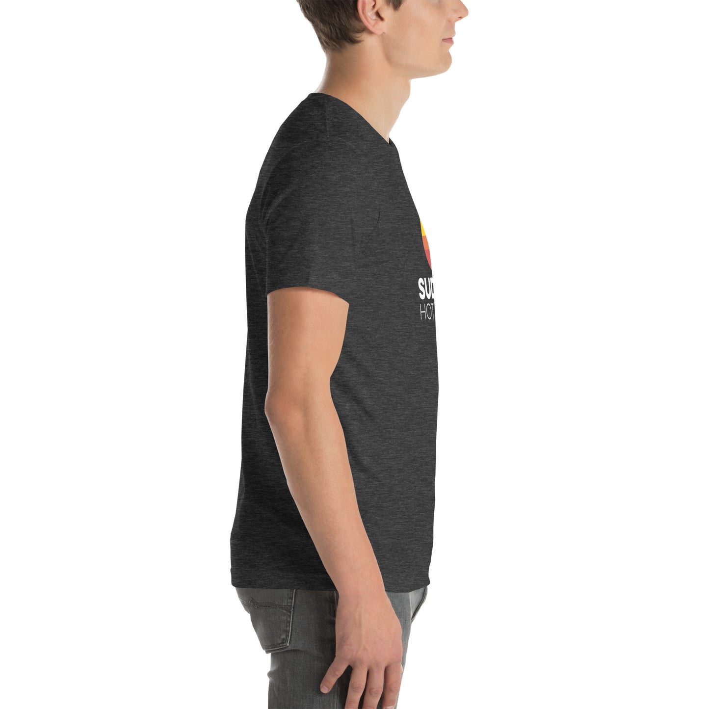 Sudsy's Hot Sauce Unisex t-shirt - Staving Artist Woodwork