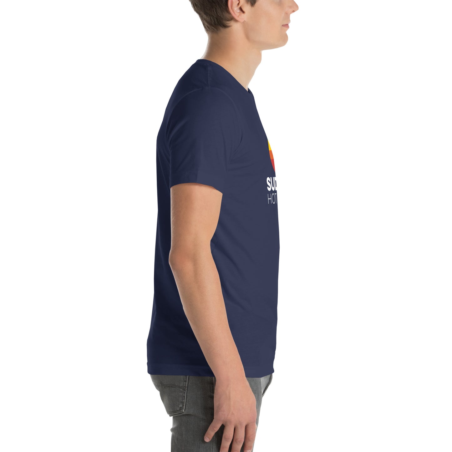 Sudsy's Hot Sauce Unisex t-shirt - Staving Artist Woodwork