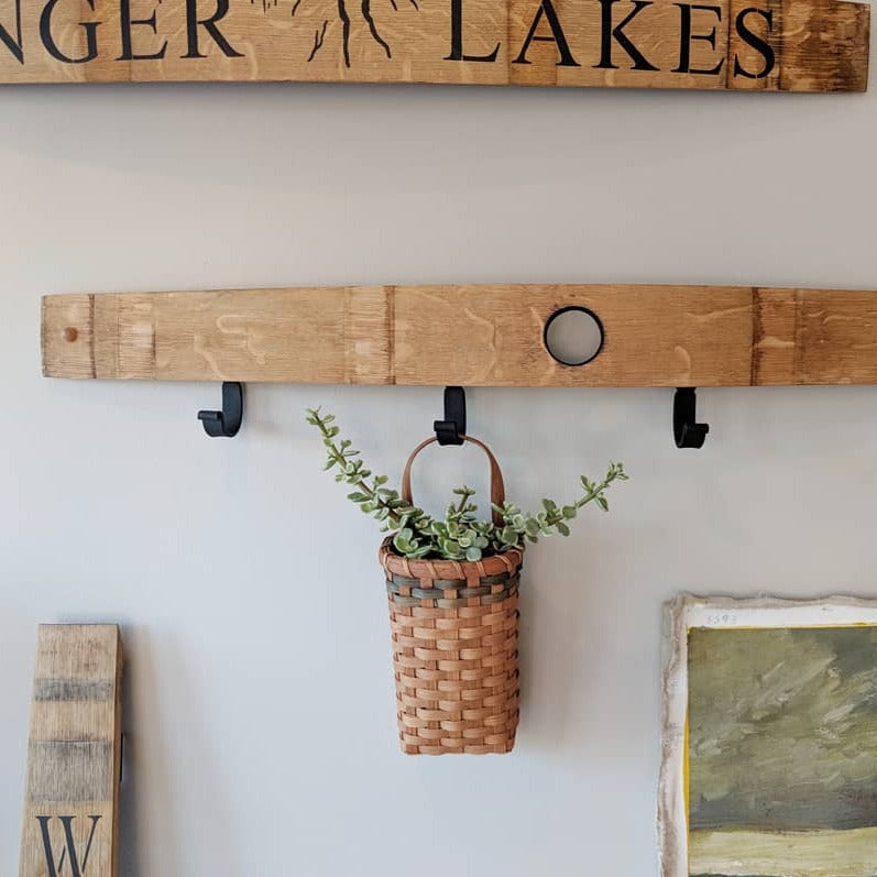 Barrel Stave Clothes/Towel Rack - Staving Artist Woodwork