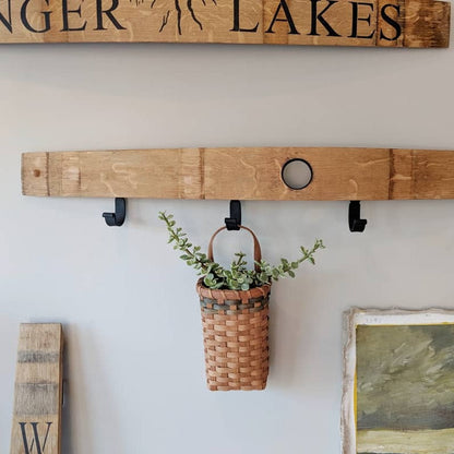 Barrel Stave Clothes/Towel Rack - Staving Artist Woodwork