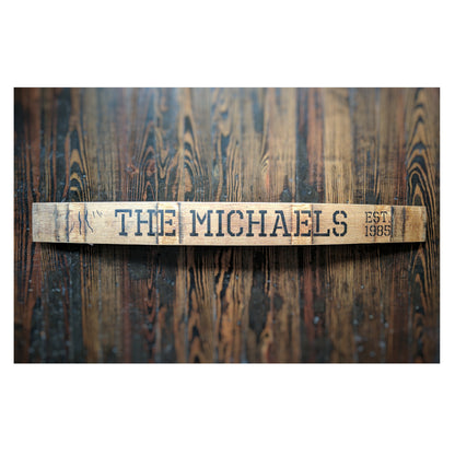 Custom Painted Wine Barrel Sign - Staving Artist Woodwork